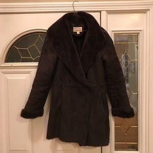 Talbots Dark brown Suede coat